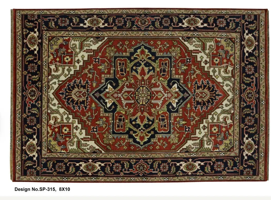 Hand knotted Indian Modern Rug 8'0" x 10'0" ABC Rugs Kilims